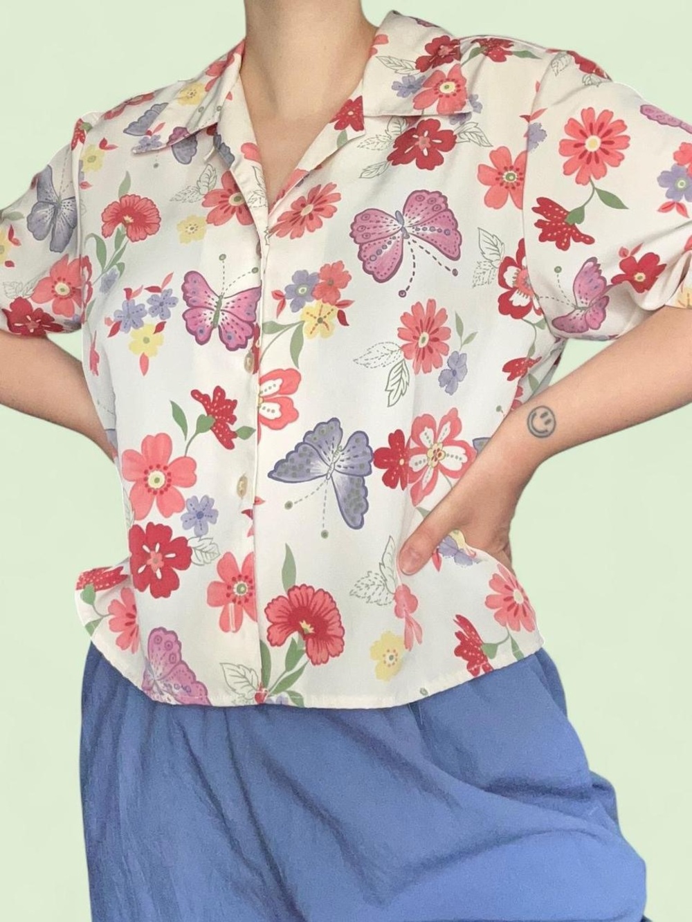 Vintage floral Bonworth top